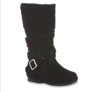 Girls' Gem Slouch Boot - Black. Size 5. NWOT